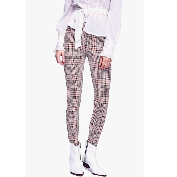 Free People Plaid Pants Casual Preppy 12 - Picture 2 of 12